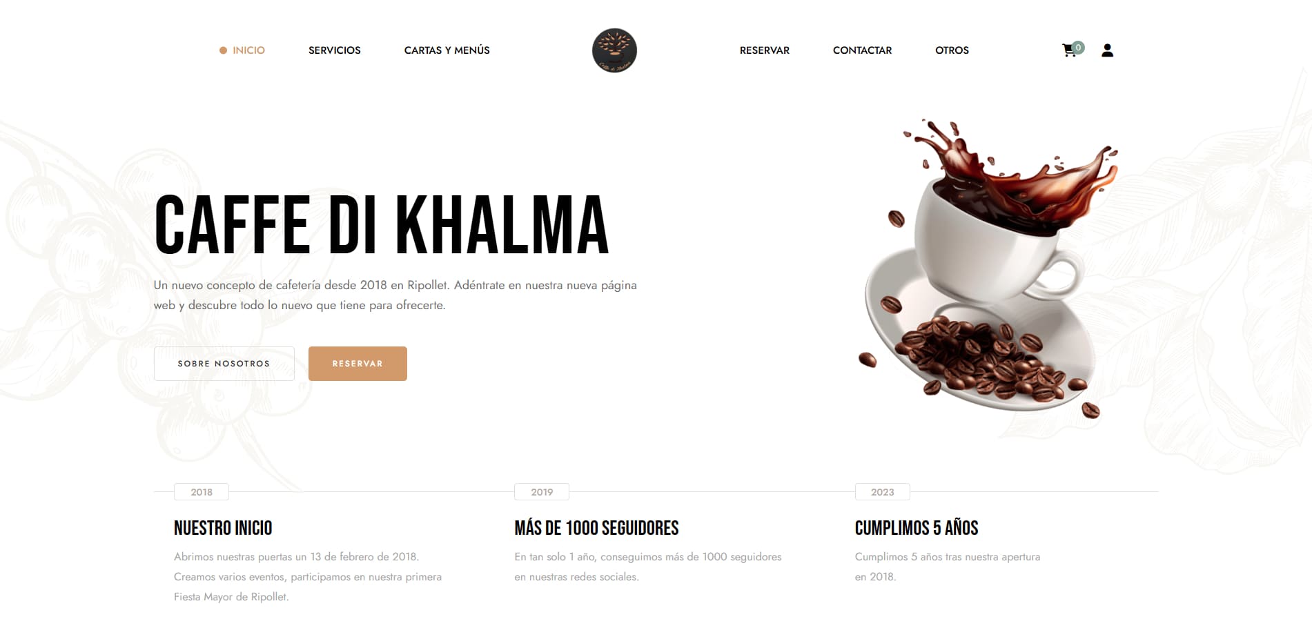 Caffe Di Khalma - Más que una página web de una cafetería